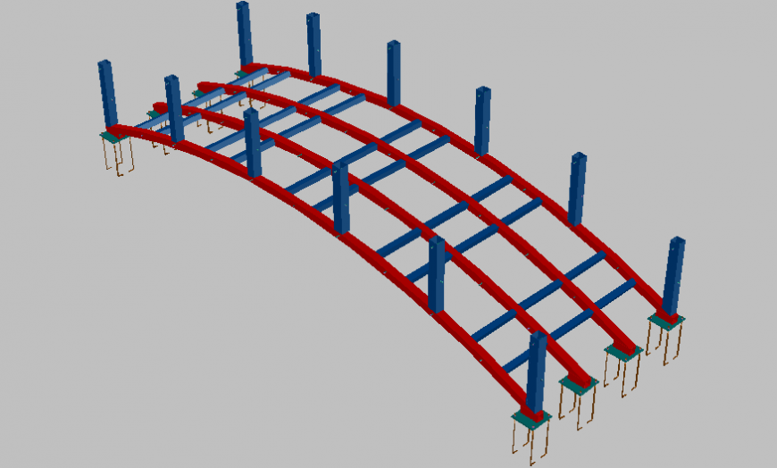 3d bridge construction file model detail