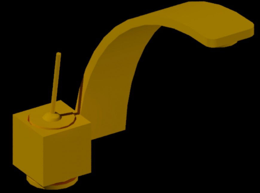 3d CAD design of faucets autocad software file