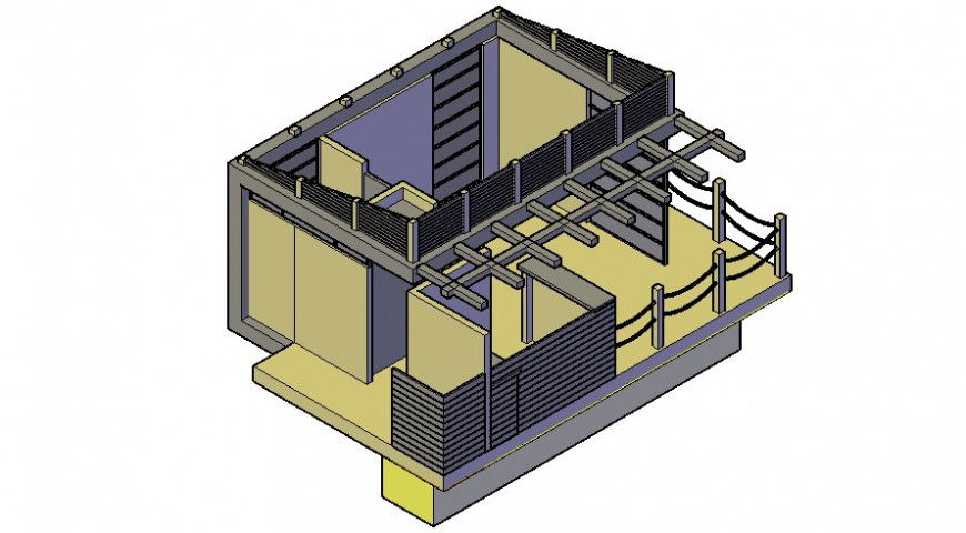 3d cad drawing of flat 3d elevation auto cad software