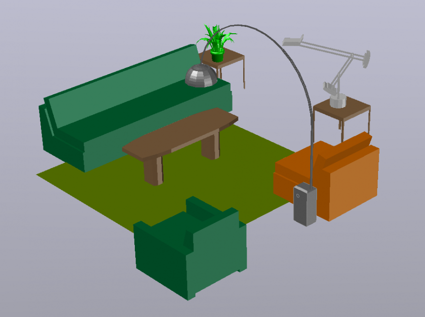 3d cad drawing of living room auto cad software