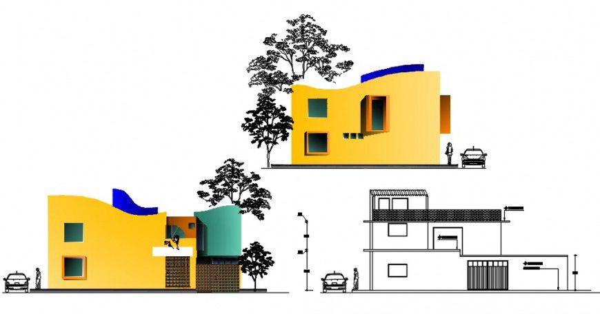 3d cad drawing of restaurant area autocad software