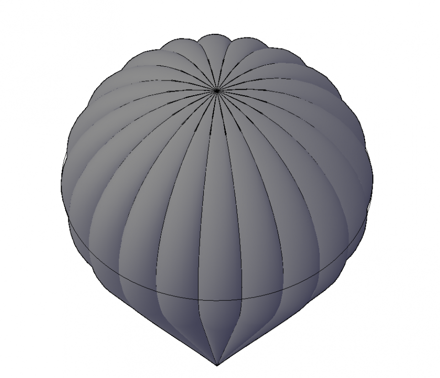 3d design of ballon with sport playing equipment dwg file