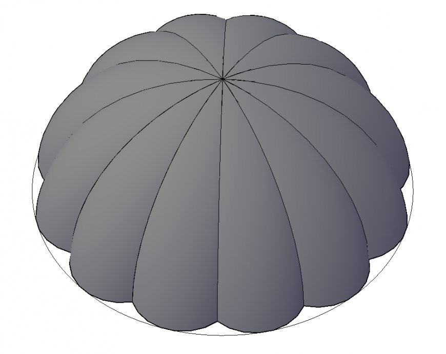 3d design of top area of ballon with playing part in sky dwg file