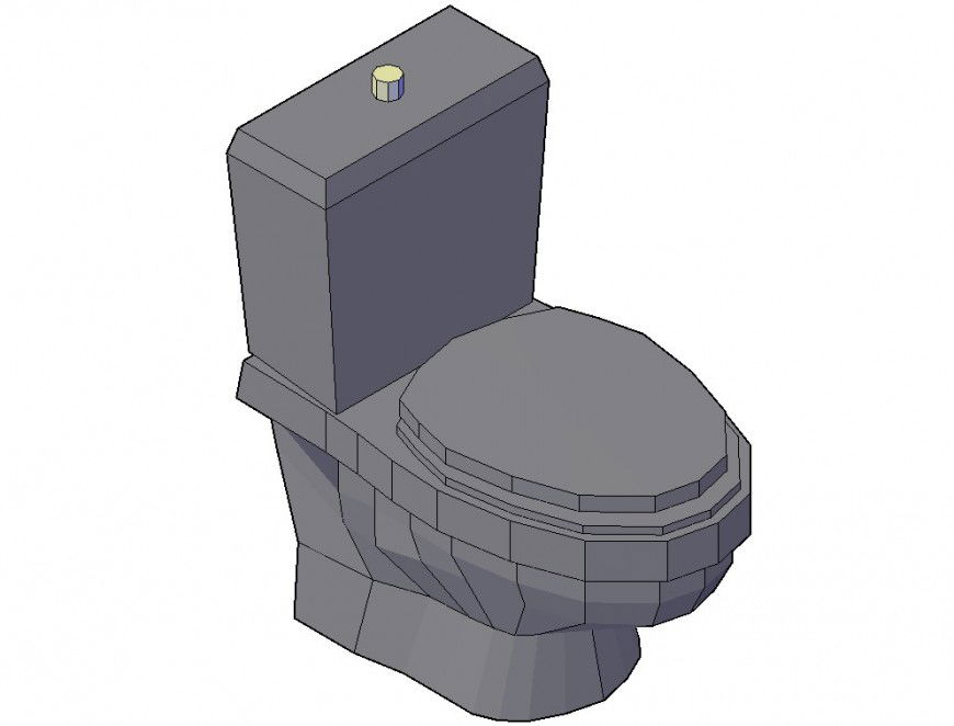 3d detail drawing of sanitary ware in dwg file.
