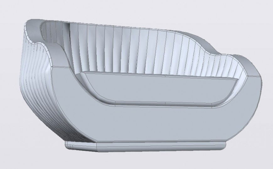 3D detailing of a couch detailing dwg file
