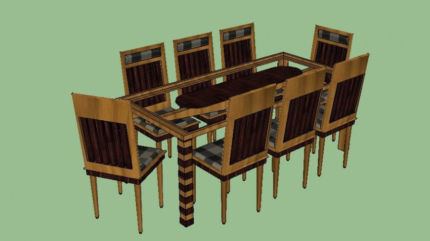 3d Dining table design
