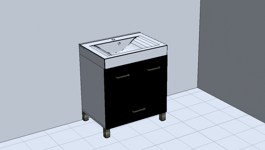 3d drawing of sanitary ware in dwg file.