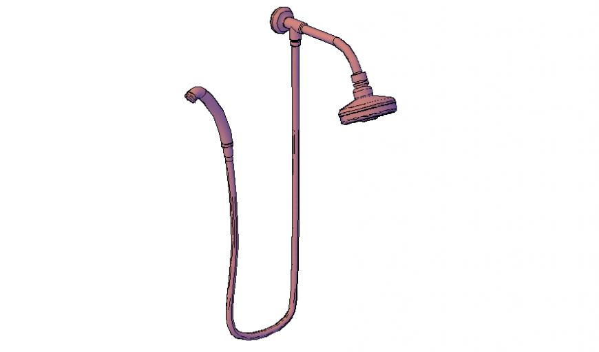 3d drawing of shower in dwg file.