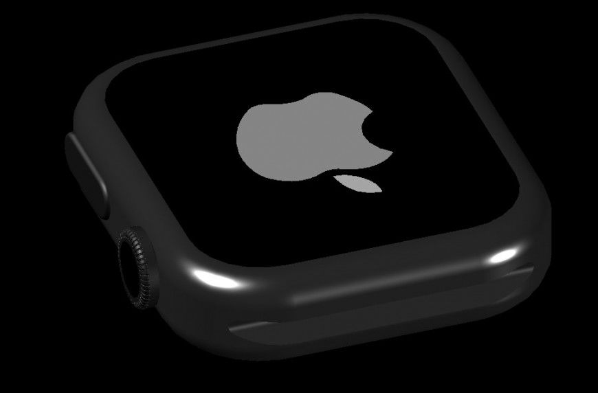 3d drawings details of apple watch autocad software file