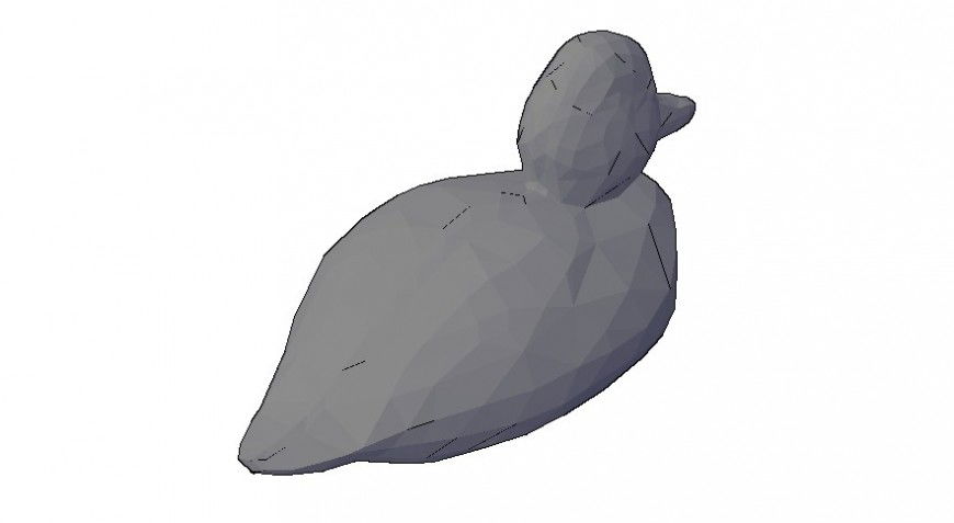 3d drawings details of duck birds block autocad file