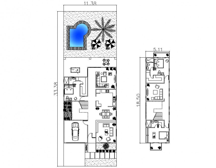 3d drawings details of housing living apartment dwg file