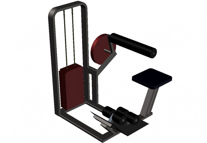 3d gyming eqiupments blocks layout file in autocad format