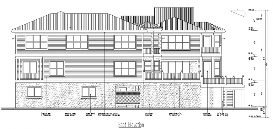 3D house plan with detailed dwg file.