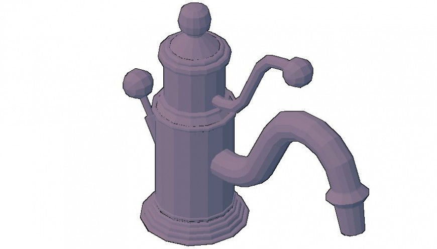 3d model design of faucets autocad software file