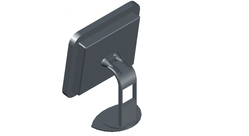 3D model detail of a computer screen