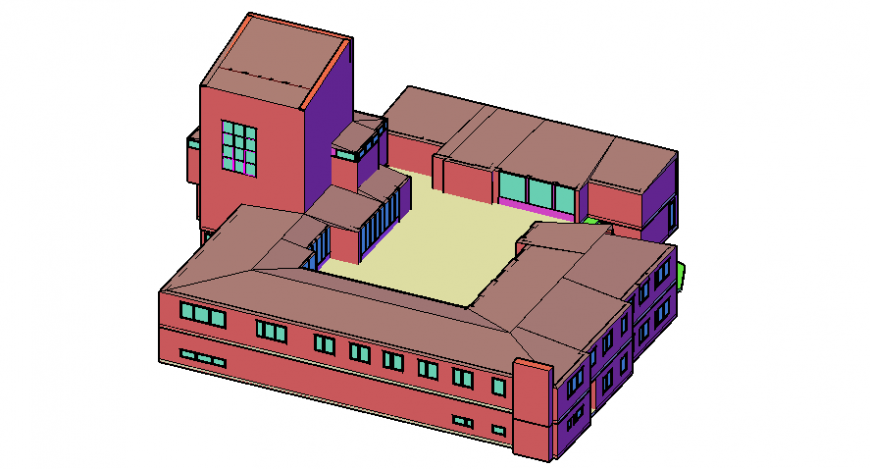 3d model drawings details of housing apartments autocad software file