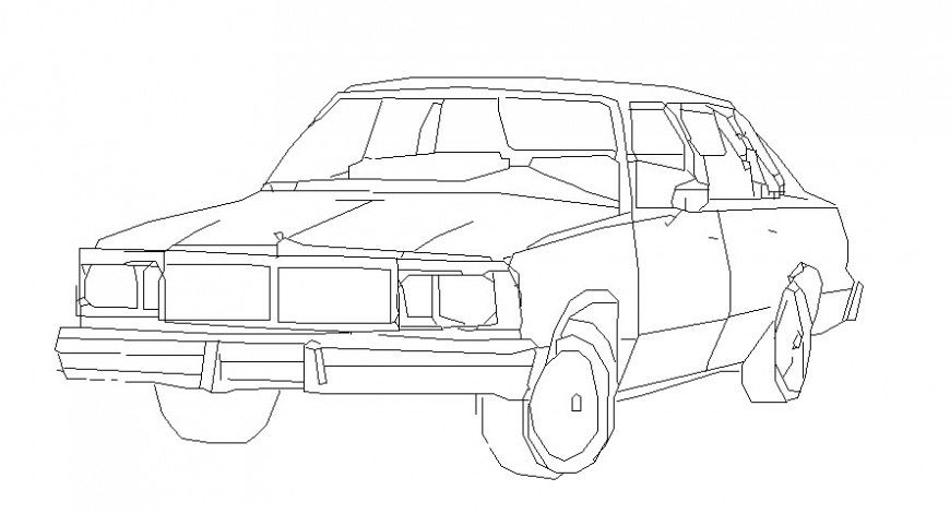 3d model drawings details of transportation car autocad software file