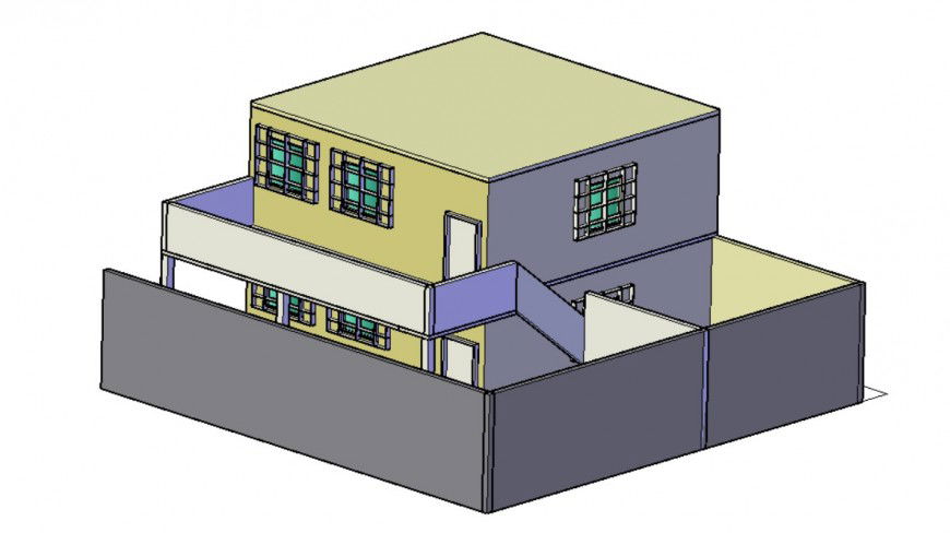 3d model drawings of house apartment autocad software file