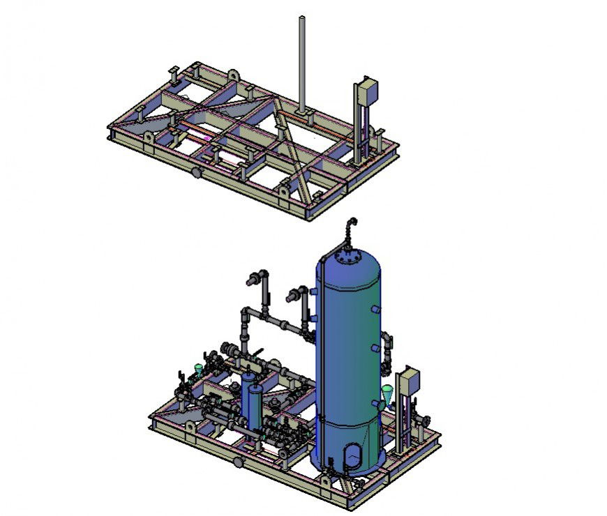 3d model electrical machinery block layout autocad file
