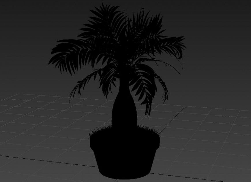 3d model landscaping plants CAD block layout 3d max file