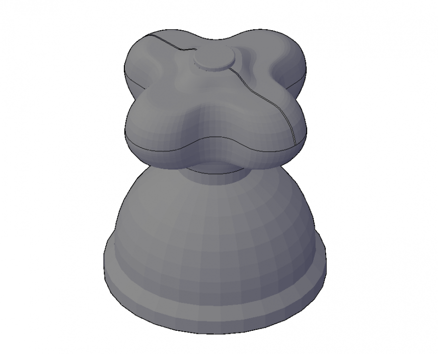 3d model of a tap valve detail elevation layout file