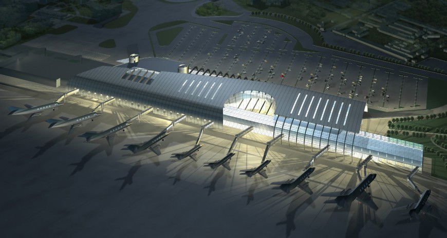 3d model of airport structure layout file photo file