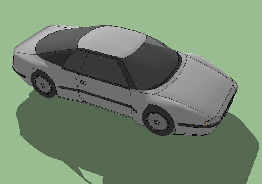 3d model of car block skp file