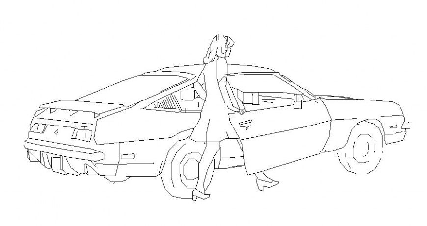 3d model of car vehicle transportation units autocad file