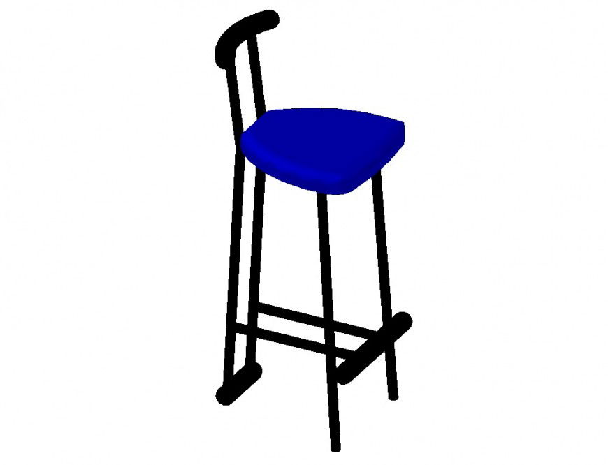 3d model of chair detail CAD furniture block layout file in autocad format