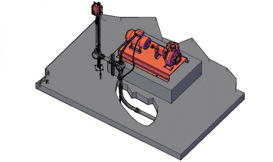 3d model of electrical blocks details drawing in AutoCAD