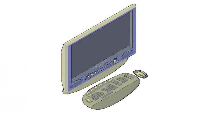 3d model of electrical pc equipment detail layout dwg file