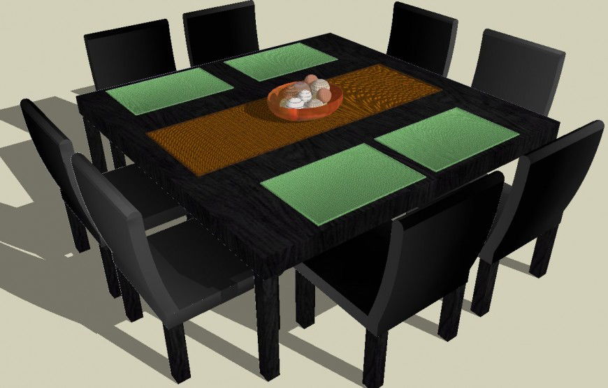 3d model of furniture block layout sketch up file