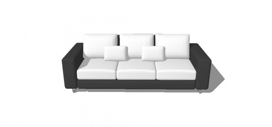 3d model of furniture block of sofa set layout sketch-up file