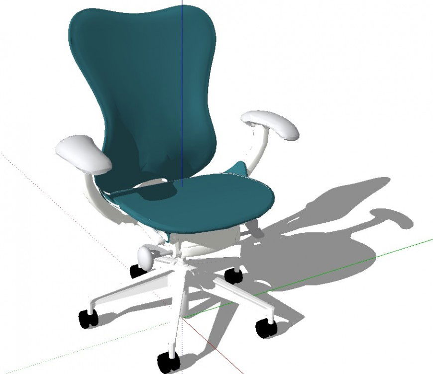 3d model of herman miller chair design