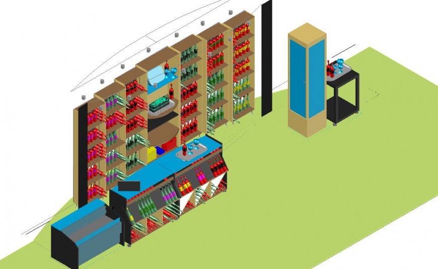 3d model of restaurant furniture block detail layout sketch-up file