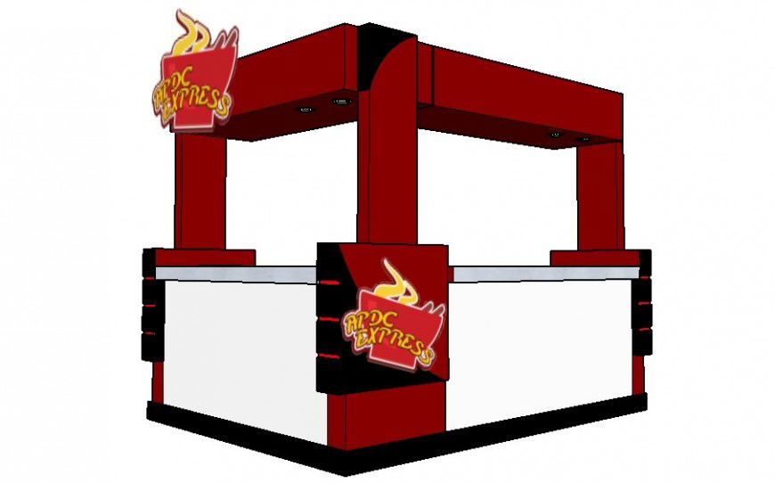 3d model of restaurant furniture blocks detail sketch-up file