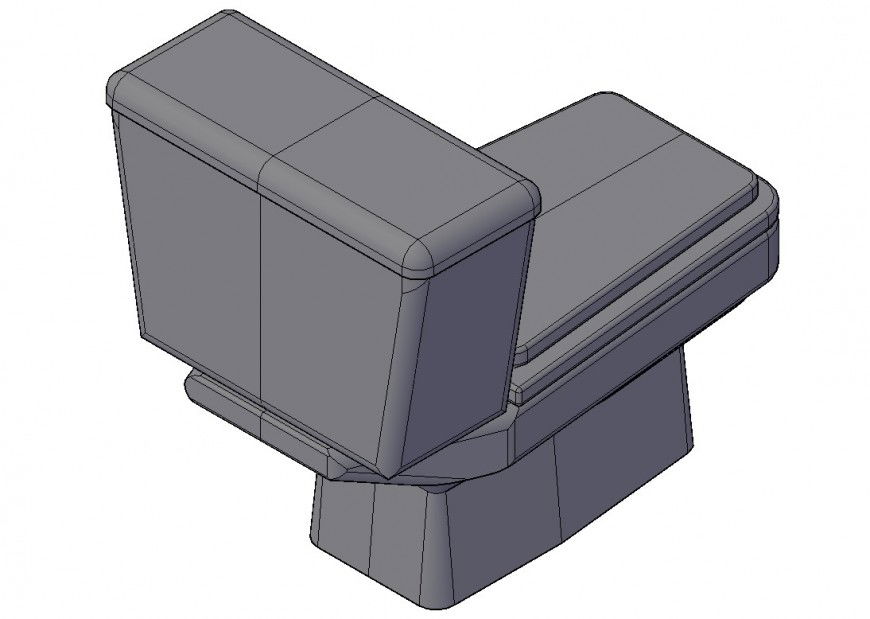 3d model of sanitary water closet unit layout file in autocad format