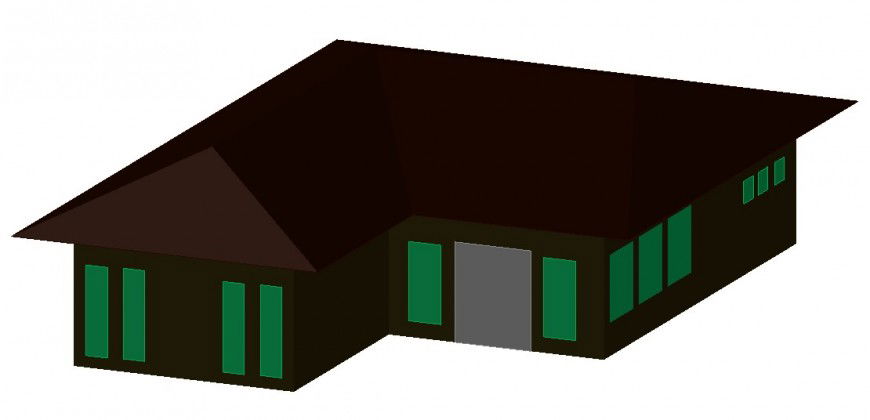 3d Model of single family house design
