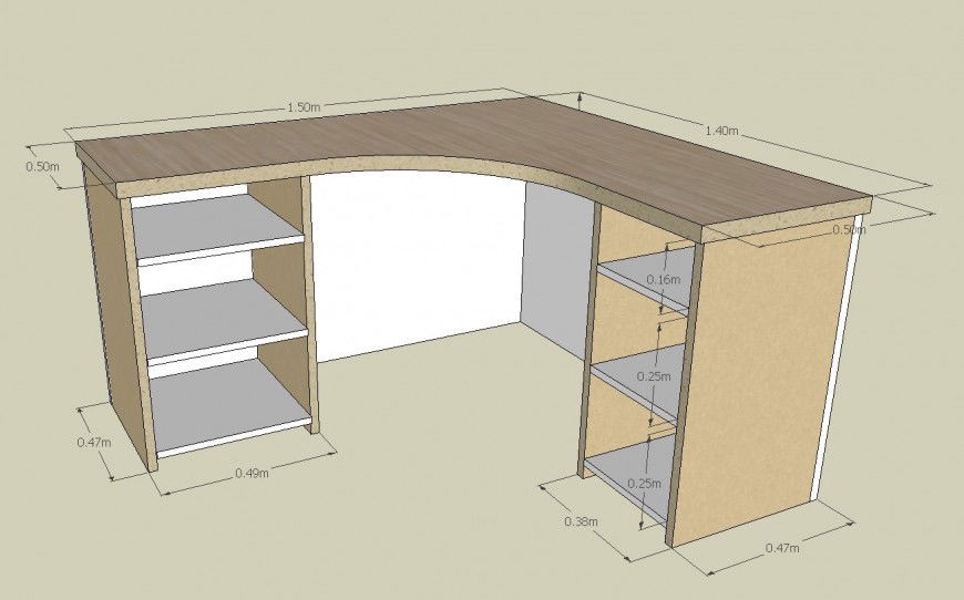 3d model of table detail CAD furniture block layout file in autocad format
