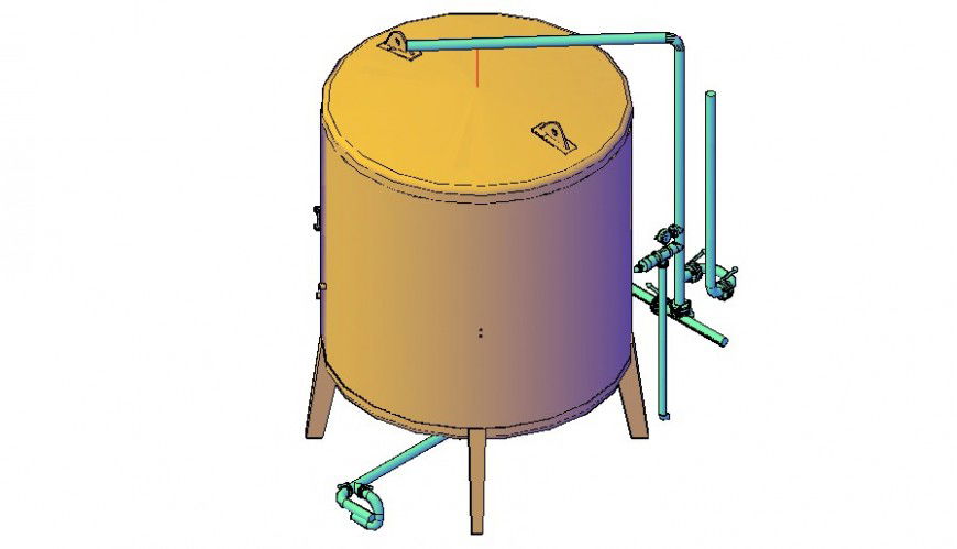 3d model of tank drawings details autocad software file