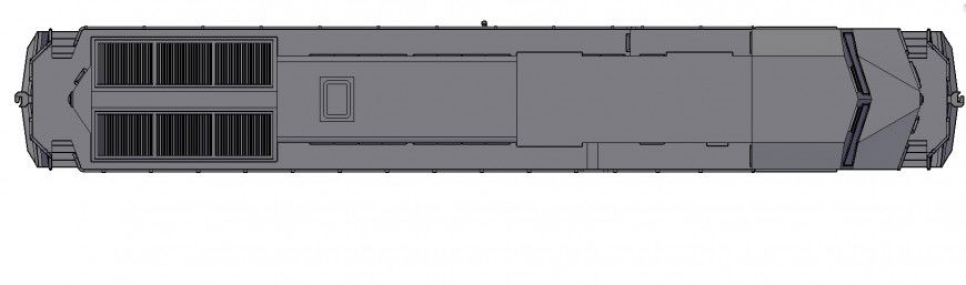 3d model of train engine CAD block layout file in autocad format