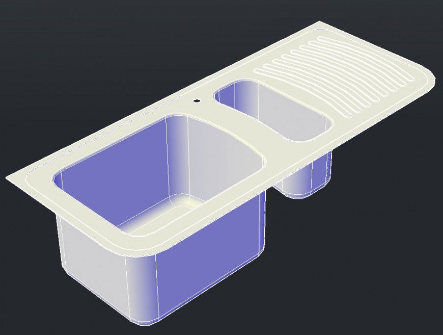 3d model of Wash-basin structure layout CAD blocks autocad file