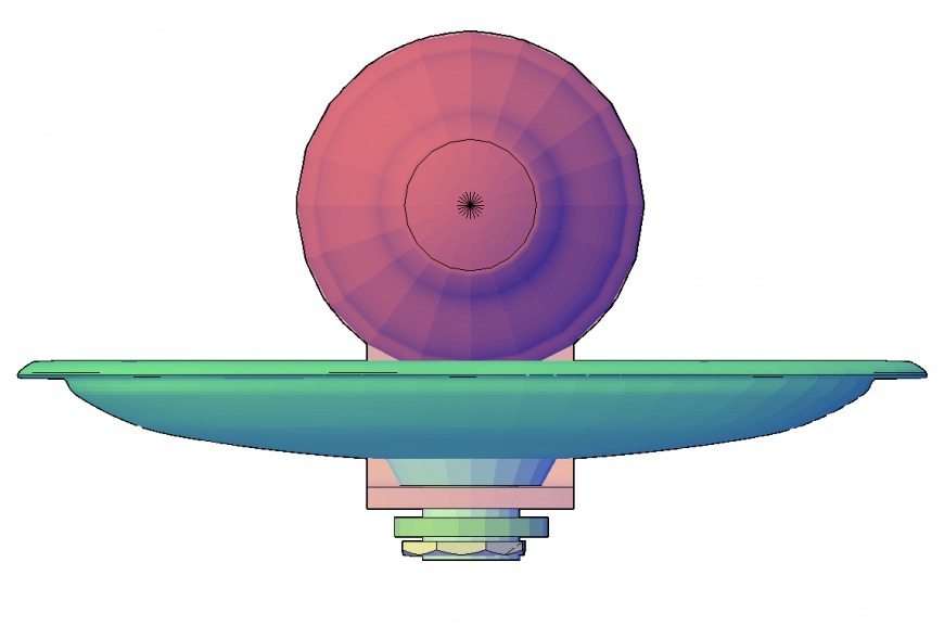 3d model of wash basin CAD block detail elevation layout autocad file