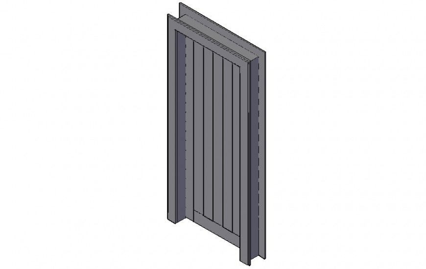 3d model of window frame detail autocad file
