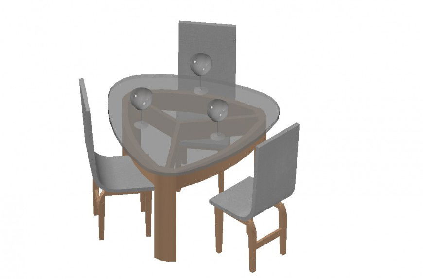 3d model table and chair detail furniture unit layout file in Autocad format