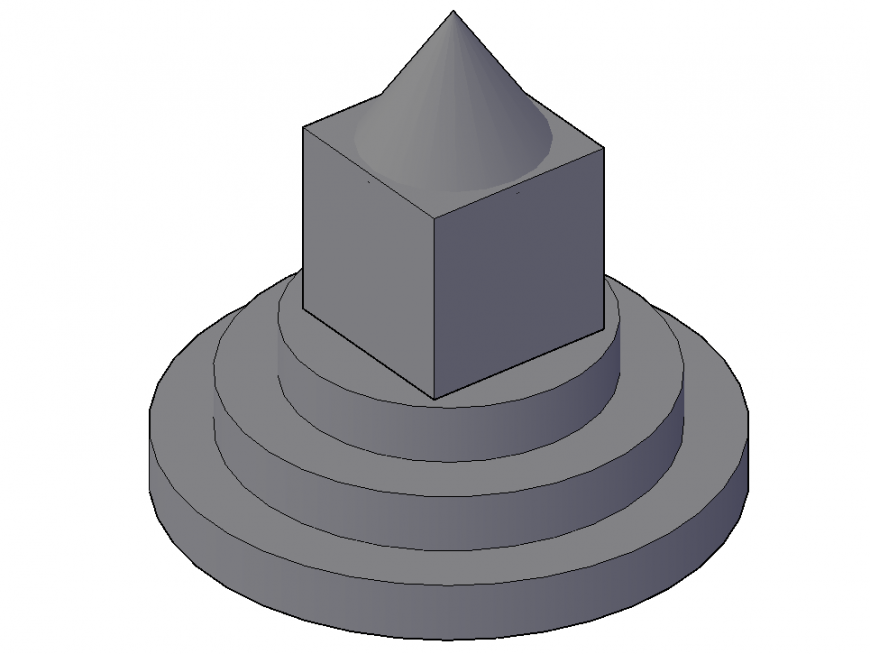 3D Revolve  Block detail in DWG file