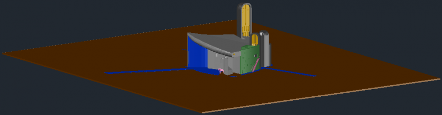 3d Ronchamp chapel project detail cad file