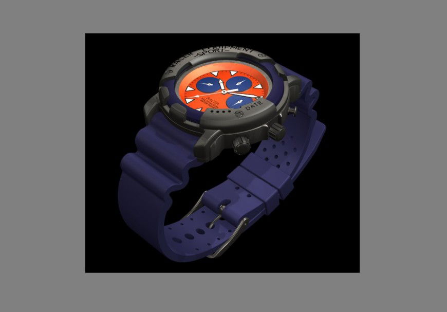3d sports wrist watch cad drawing details max file