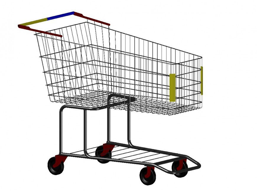 3D Trolly, stock and vectors  dwg