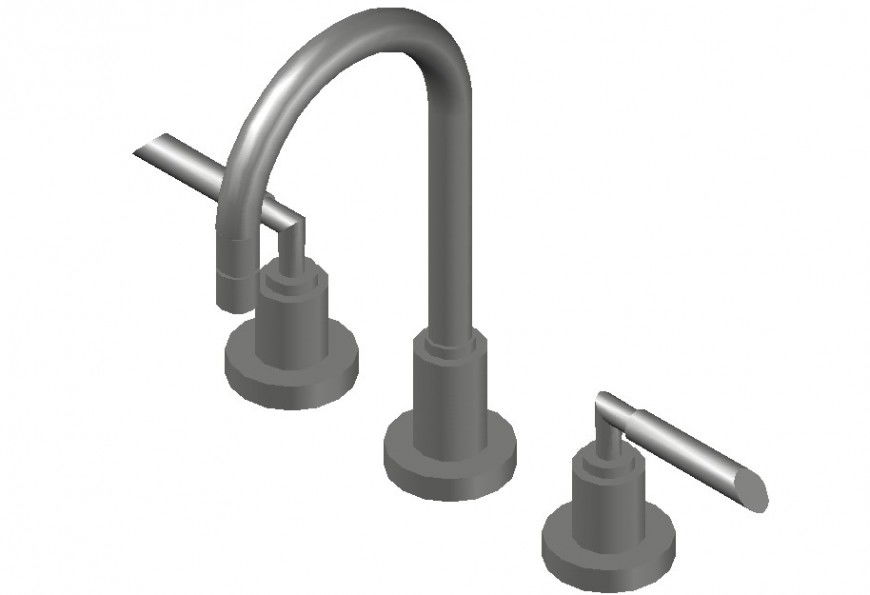 3d Wall Mixer design cad file